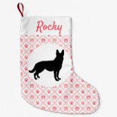 Personeelsvriendelijke Duitse rode handtas afdrukt Kleine Kerstsok (Voorkant)