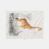 Personeelsvriendelijke Giraffe Baby Fleece Blanket (Voorkant (Horizontaal))