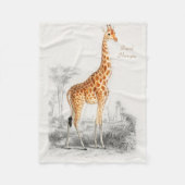 Personeelsvriendelijke Giraffe Baby Fleece Blanket (Voorkant)