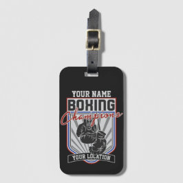 Personeelsvriendelijke kampioenen Boxer Fitness Gy Bagagelabel