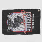 Personeelsvriendelijke kampioenen Boxer Fitness Gy Golfhanddoek (Horizontaal)