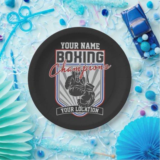 Personeelsvriendelijke kampioenen Boxer Fitness Gy Papieren Bordje (Feest)