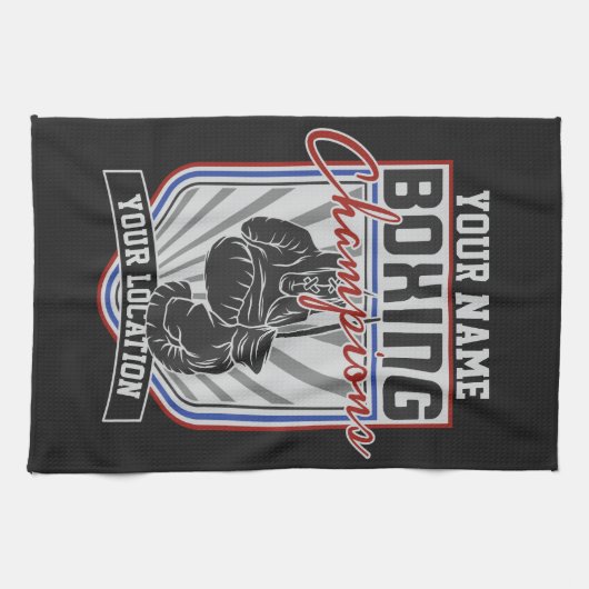 Personeelsvriendelijke kampioenen Boxer Fitness Gy Theedoek (Horizontaal)