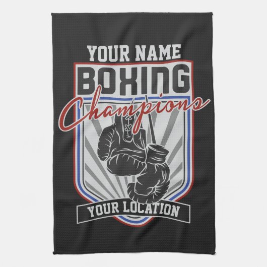 Personeelsvriendelijke kampioenen Boxer Fitness Gy Theedoek (Verticaal)