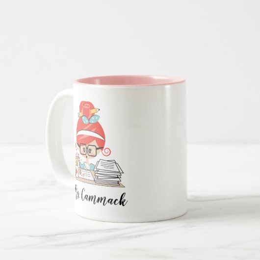 Personeelsvriendelijke Mok van docent Redhead (Voorkant links)