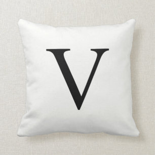 Personeelsvriendelijke Monogram Pillow   Initiaal  Kussen