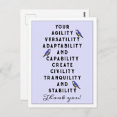 Personeelswaardering Briefkaart (Voorkant / Achterkant)