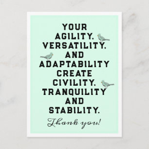 Personeelswaardering Briefkaart