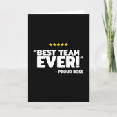 Personeelswaardering - roud boss Best Team Kaart (Voorkant)