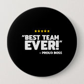 Personeelswaardering - roud boss Best Team Ronde Button 4,0 Cm (Voorkant)