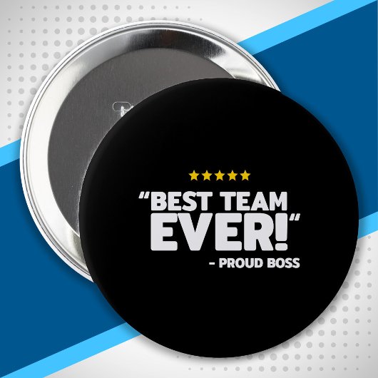 Personeelswaardering - roud boss Best Team Ronde Button 4,0 Cm