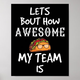 Personeelswaardering voor Mannen op werkdagen Poster