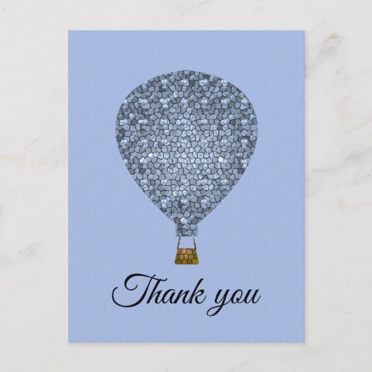 Personeelswaardering Warmeluchtballon Bedankt Briefkaart (Voorkant)