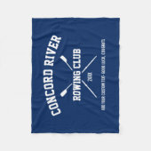 Personeelswerende Logo voor het team - Naam jaar Fleece Deken (Voorkant)