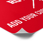 Personeelswerende Logo voor het team - Naam jaar Poster (Hoek)