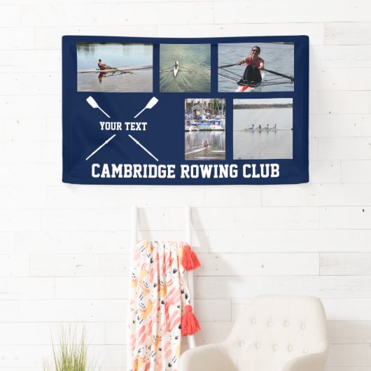 Personeelswerende roeioars club Foto Collage Spandoek (Insitu)