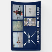 Personeelswerende roeioars club Foto Collage Spandoek (Verticaal)