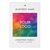 Personeelszaken Bedrijfs Logo Mini Klembord (Achterkant)