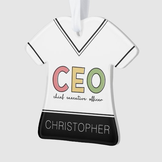 Personeelszaken directiecommissaris Boss Gift Ornament (voorkant)