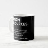 Personeelszaken Funny HR-managerdefinitie Koffiemok (Voorkant links)