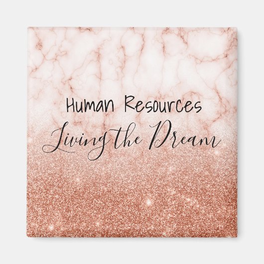 Personeelszaken Leven van de Droom Werk Kantoor Magneet (Voorkant)