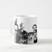 Personeelszaken met schattige dieren koffiemok (Voorkant links)