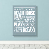 Personeelszaken regels grijs | wit canvas afdruk (Insitu (Houten vloer))