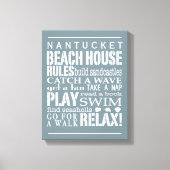 Personeelszaken regels grijs | wit canvas afdruk (Voorkant)