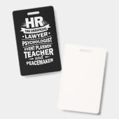 Personele middelen badge (Voor- en achterkant)