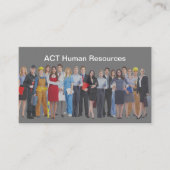 Personele middelen en bedrijfsbeheer visitekaartje (Voorkant)