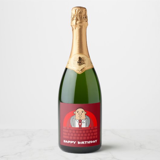 Personele middelen Kantoor Sparkling Wijnetiket (Voorkant)