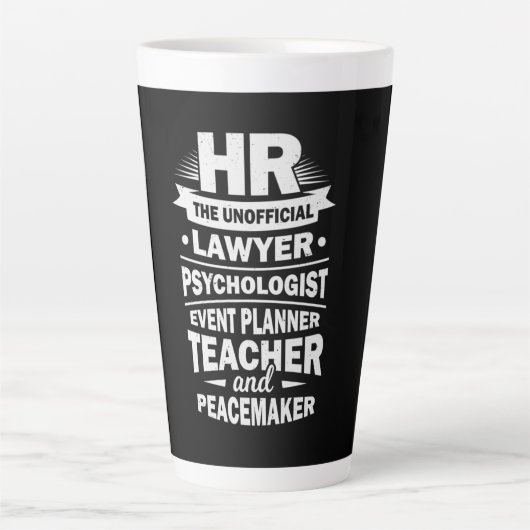 Personele middelen latte mok (Voorkant)