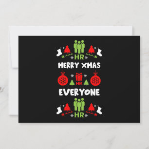 Personele middelen Lelijke kerstcadeaus Feestdagenkaart