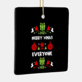 Personele middelen Lelijke kerstcadeaus Keramisch Ornament (Rechts)