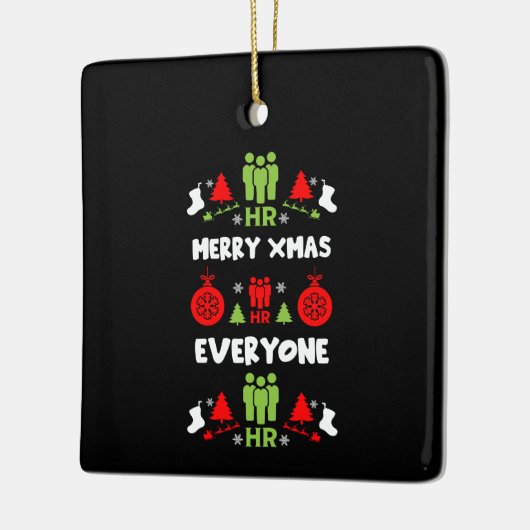 Personele middelen Lelijke kerstcadeaus Keramisch Ornament (Links)