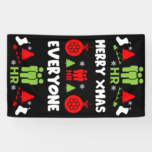 Personele middelen Lelijke kerstcadeaus Spandoek (Horizontaal)