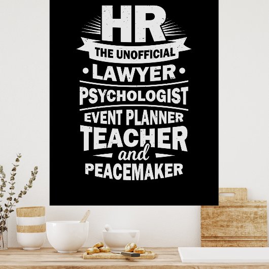 Personele middelen poster (Keuken)