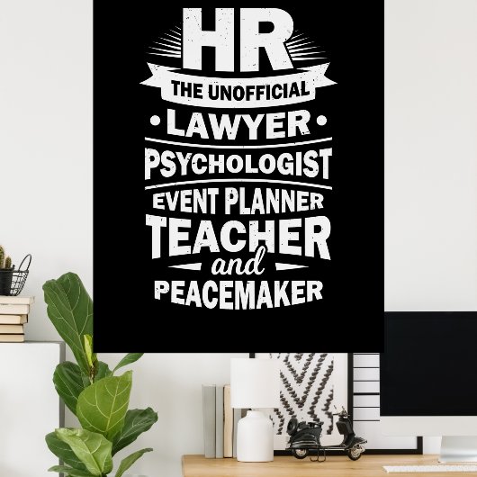 Personele middelen poster (Thuiskantoor)