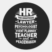 Personele middelen ronde sticker (Voorkant)