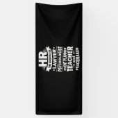 Personele middelen spandoek (Verticaal)