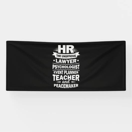 Personele middelen spandoek (Horizontaal)