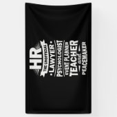 Personele middelen spandoek (Verticaal)