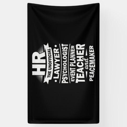 Personele middelen spandoek (Verticaal)