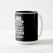 Personele middelen tweekleurige koffiemok (Voorkant rechts)