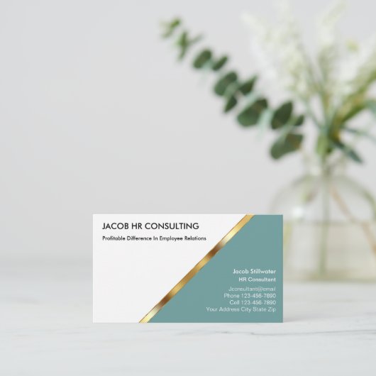 Personele middelen Visitekaartjes (Staand voorkant)