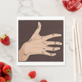 Personen Hand papieren servetten (Insitu)