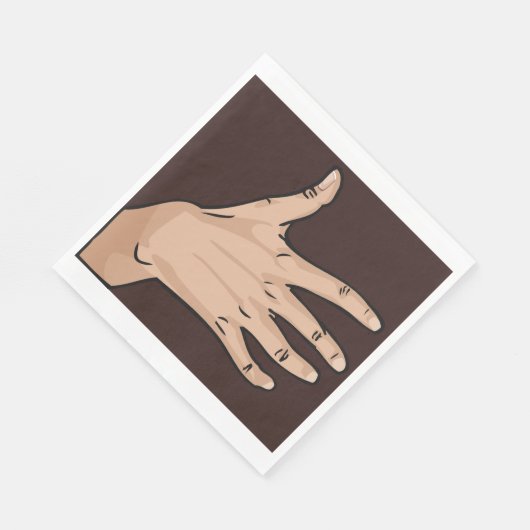 Personen Hand papieren servetten (Hoek)