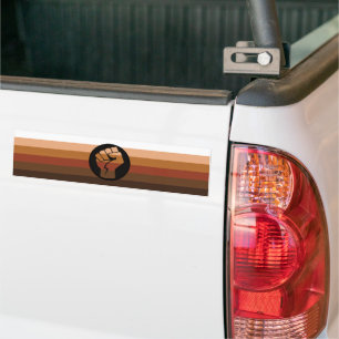 Personen met een kleur- (POC) Pride en vuist Bumpersticker