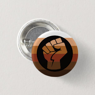 Personen met een kleur- (POC) Pride en vuist Ronde Button 3,2 Cm