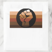 Personen met een kleurpride (POC) Rechthoekige Sticker (Tas)